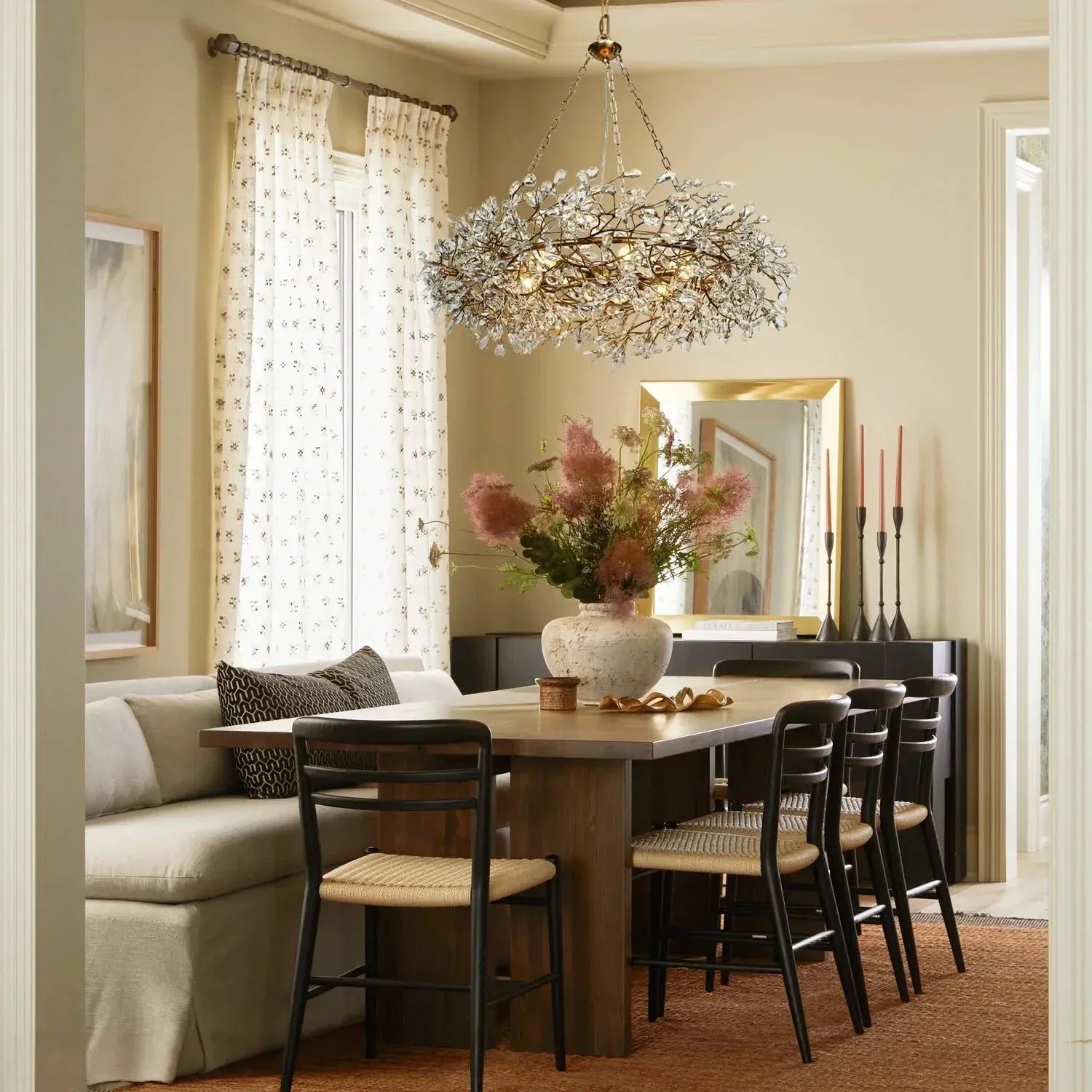 Fiore Crown Chandelier 39" 48" 60"