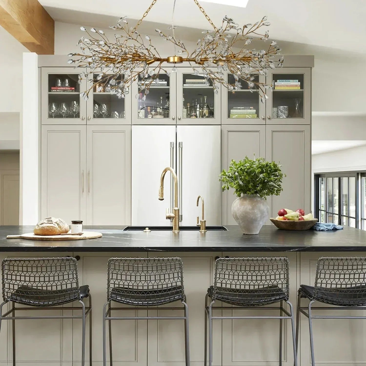 Fiore Linear Chandelier 43"51"68"