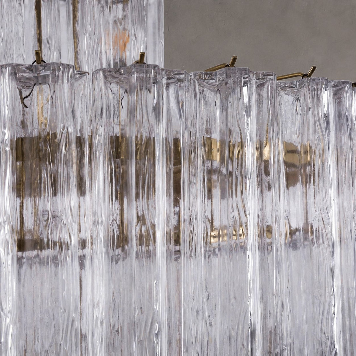 Freccia Treviso Murano Glass Tube Chandelier