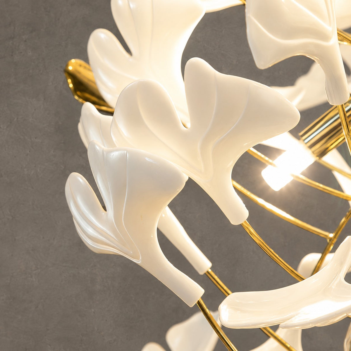 Gingko Ceramic Branch Chandelier Z