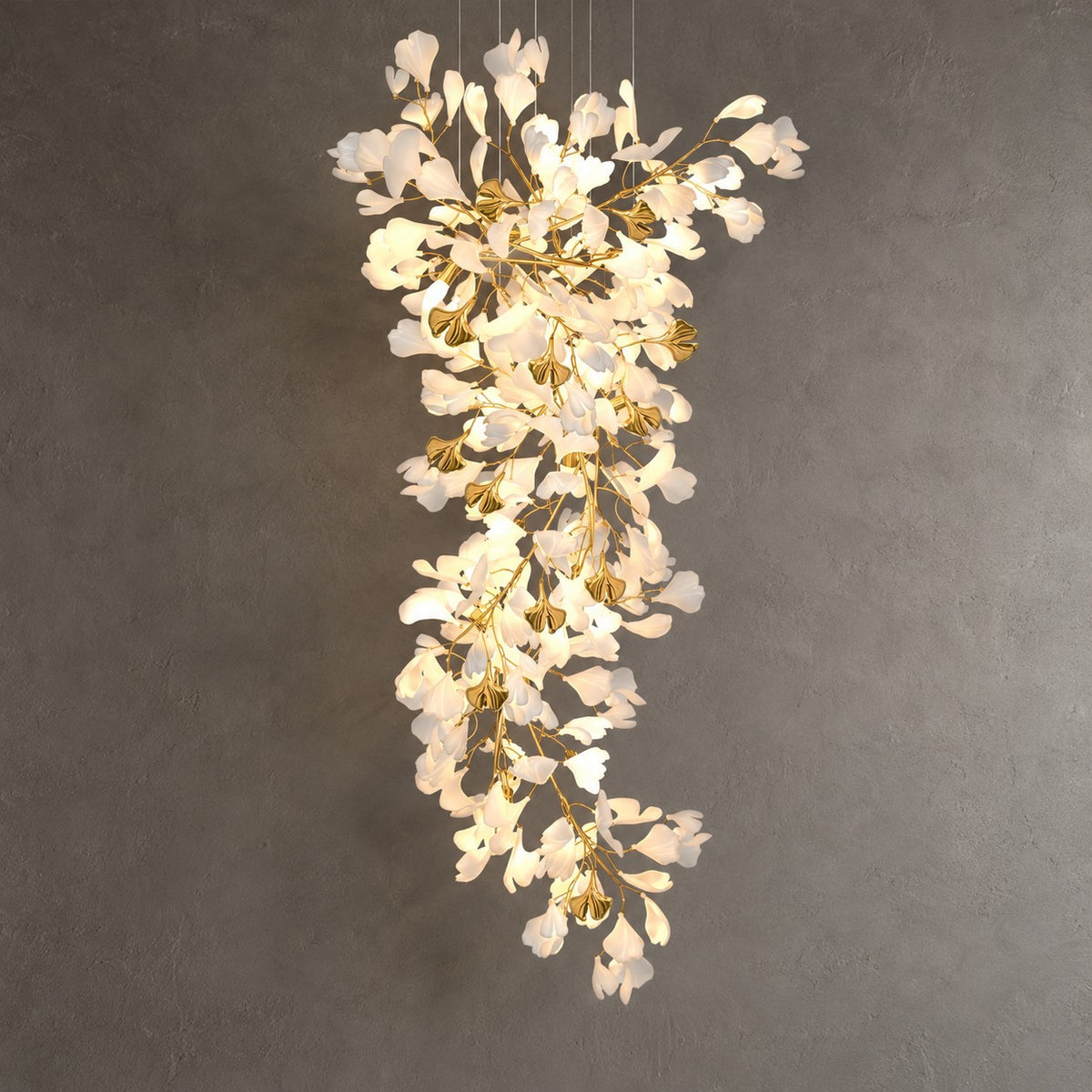 Gingko Ceramic Branch Chandelier Z