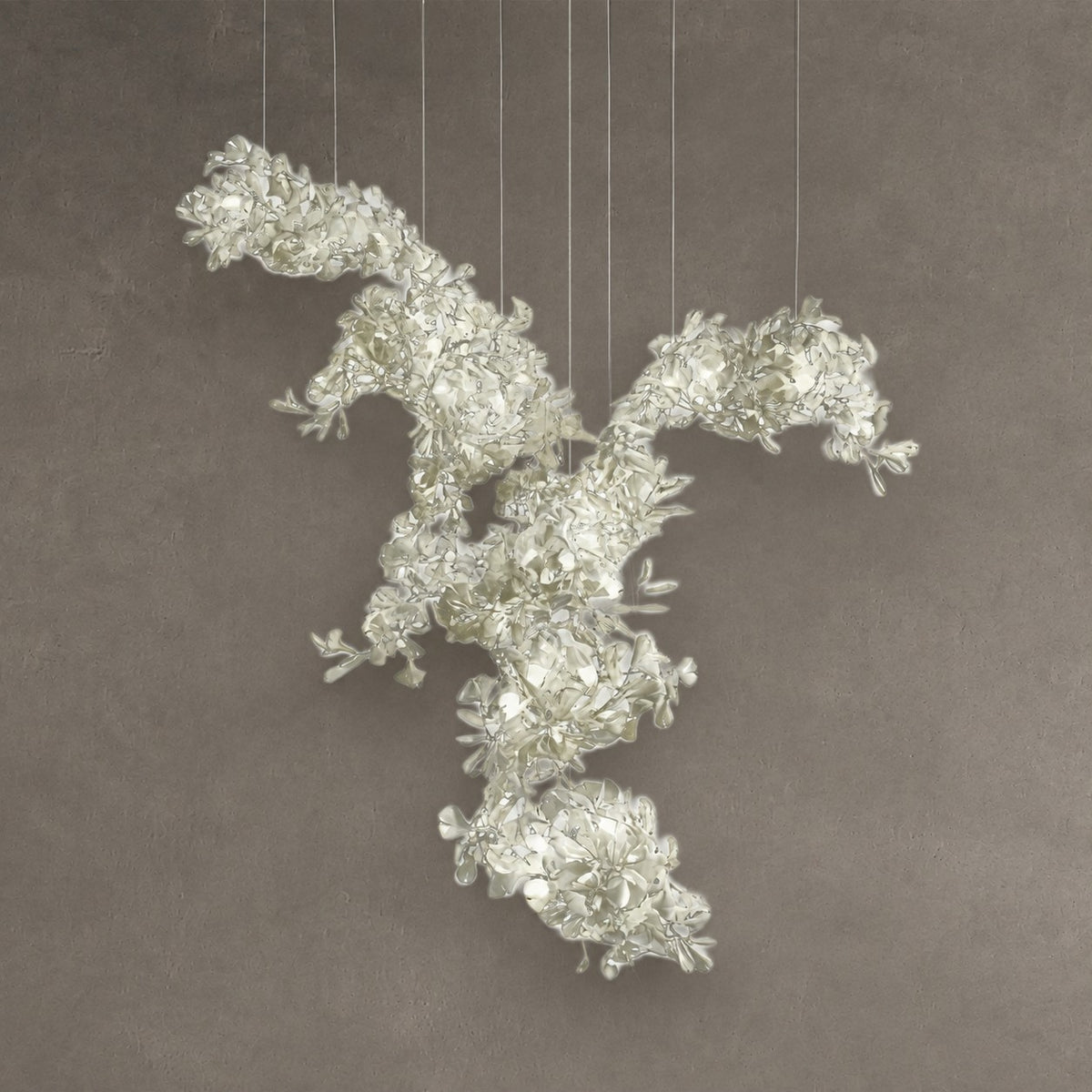 Gingko Ceramics Combination Branch Chandelier