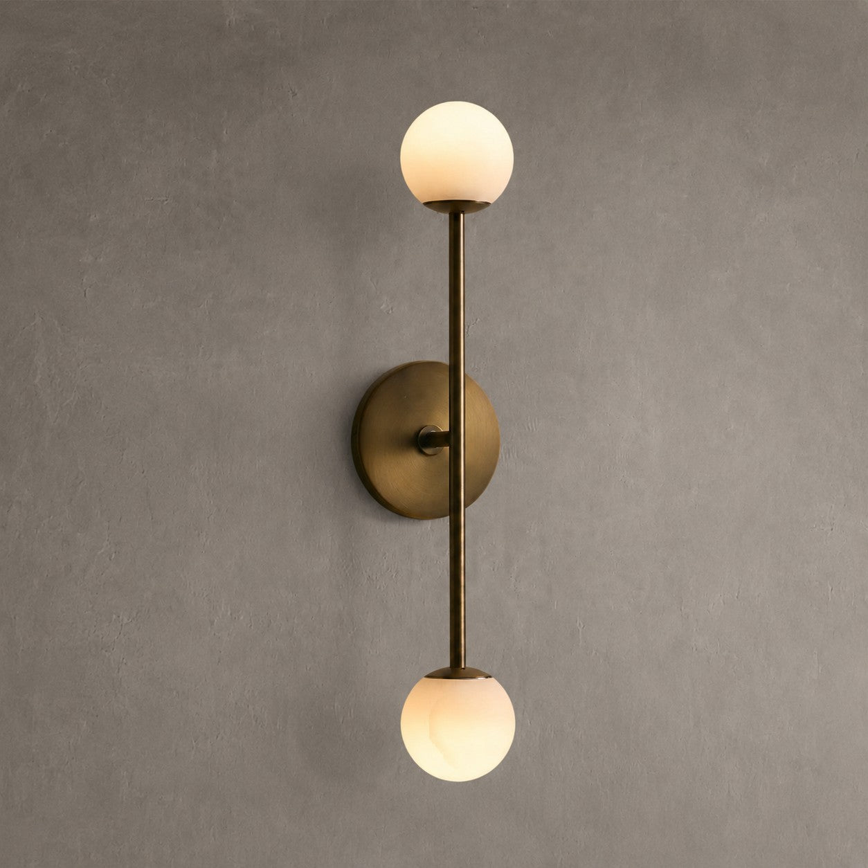 Girouette Alabaster Double Wall Sconce