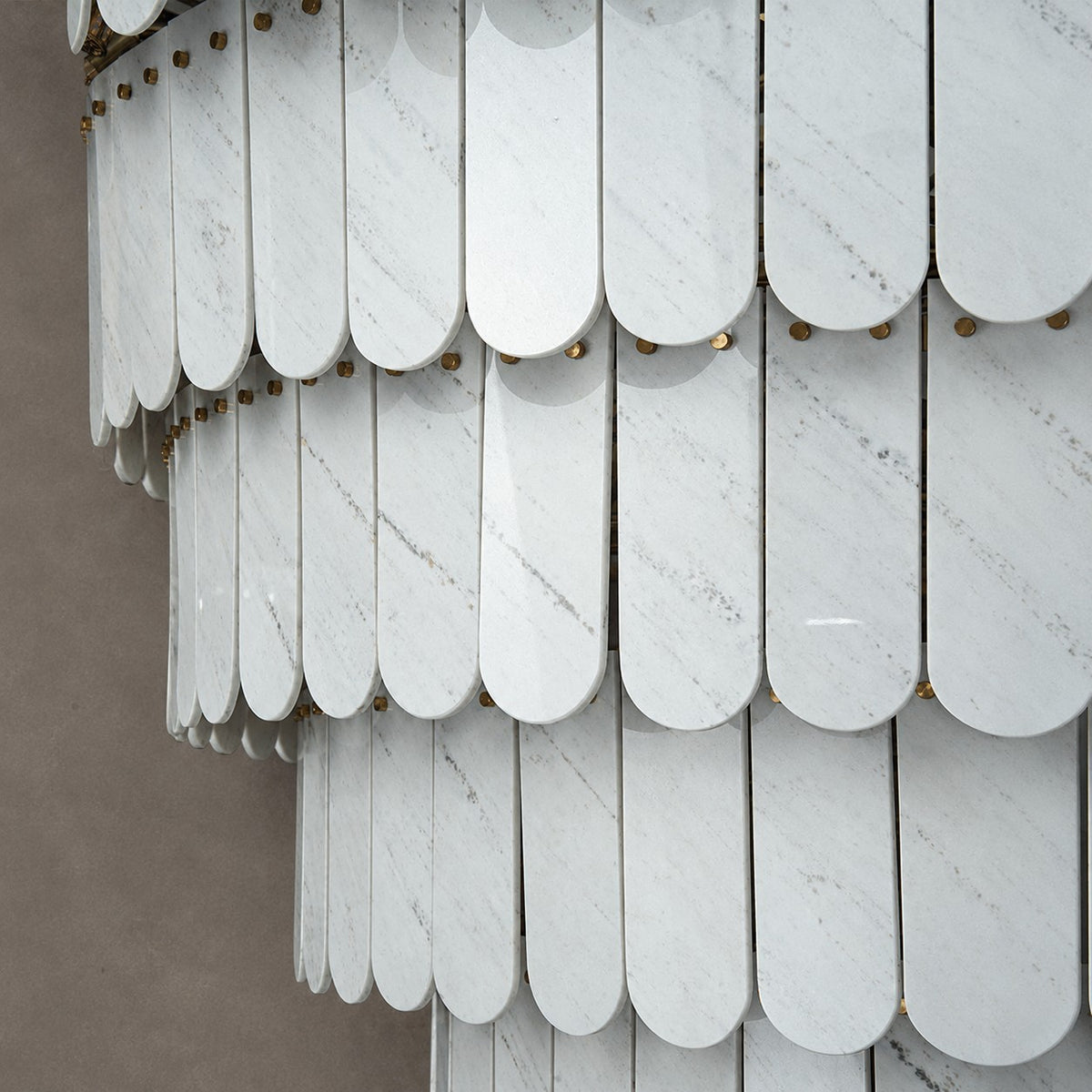 Grand Nine-Tier Yugoslav White Luxury stone Chandelier