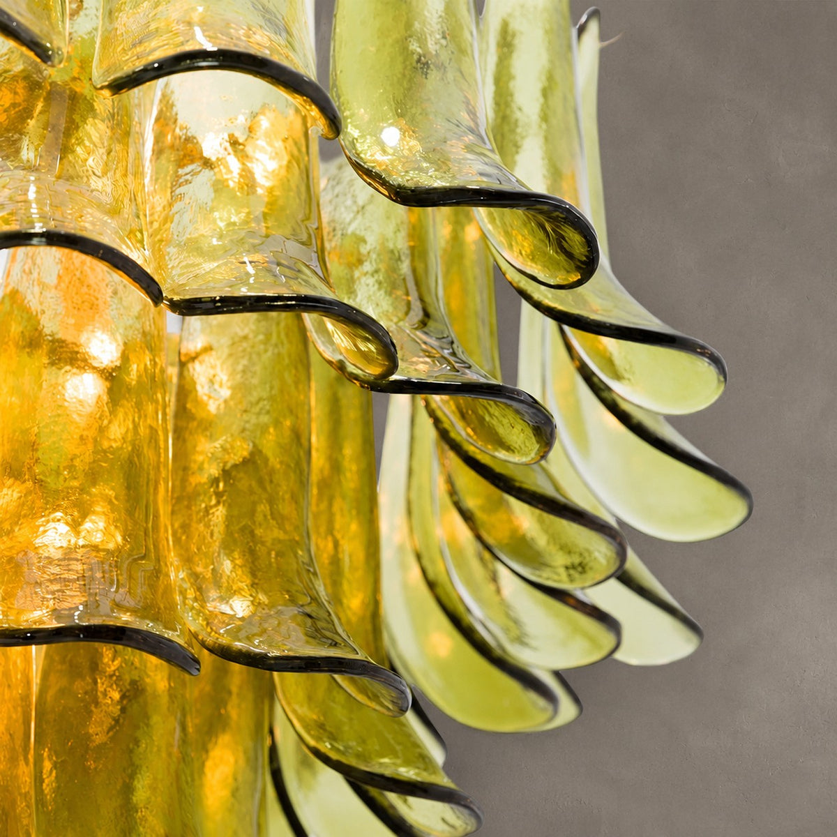 Green Petalo Murano Chandelier