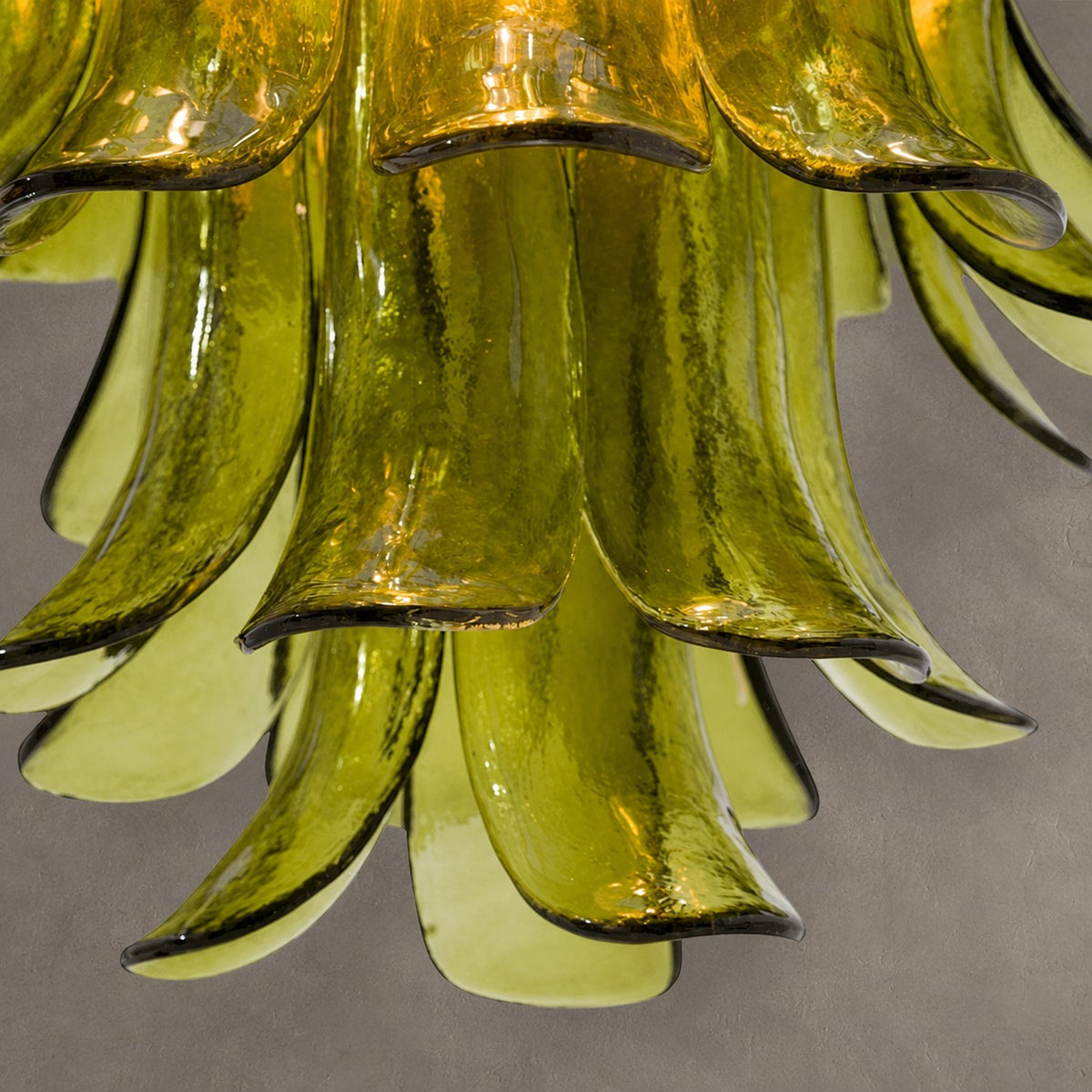 Green Petalo Murano Chandelier