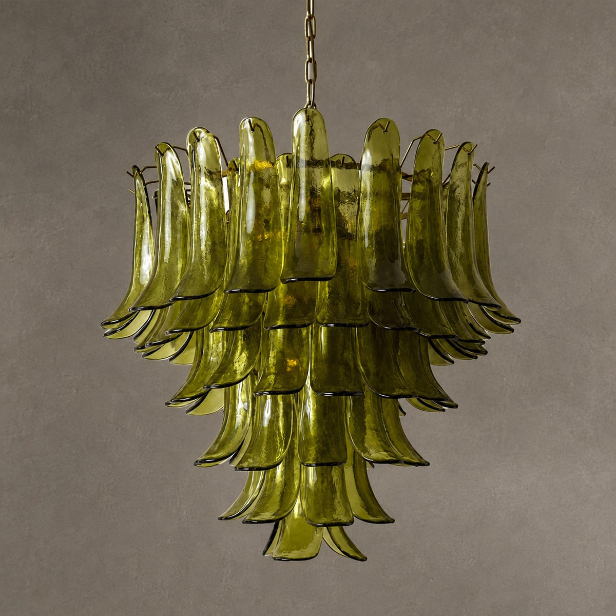 Green Petalo Murano Chandelier
