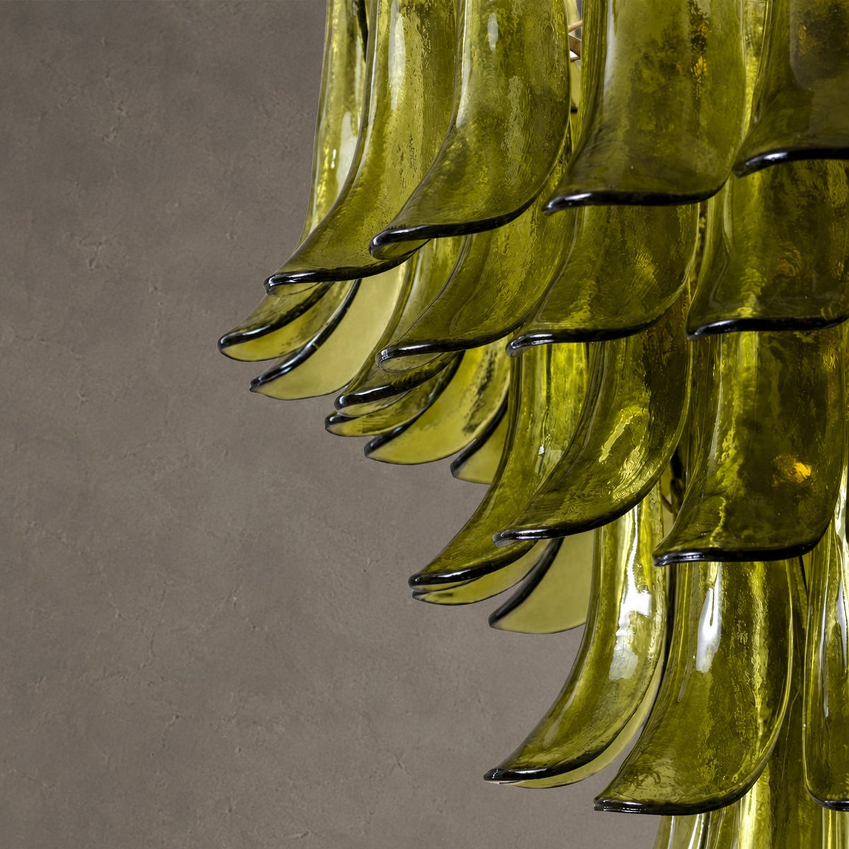 Green Petalo Murano Chandelier