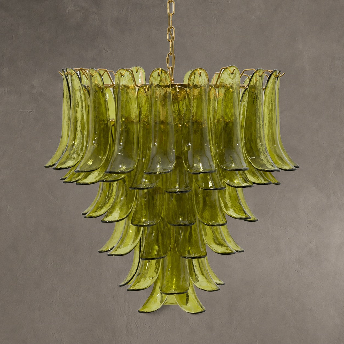 Green Petalo Murano Chandelier