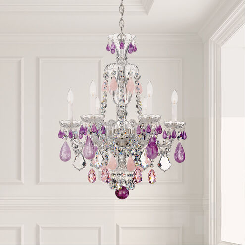 Halstead Rock Crystal 6-Light Chandelier 22"