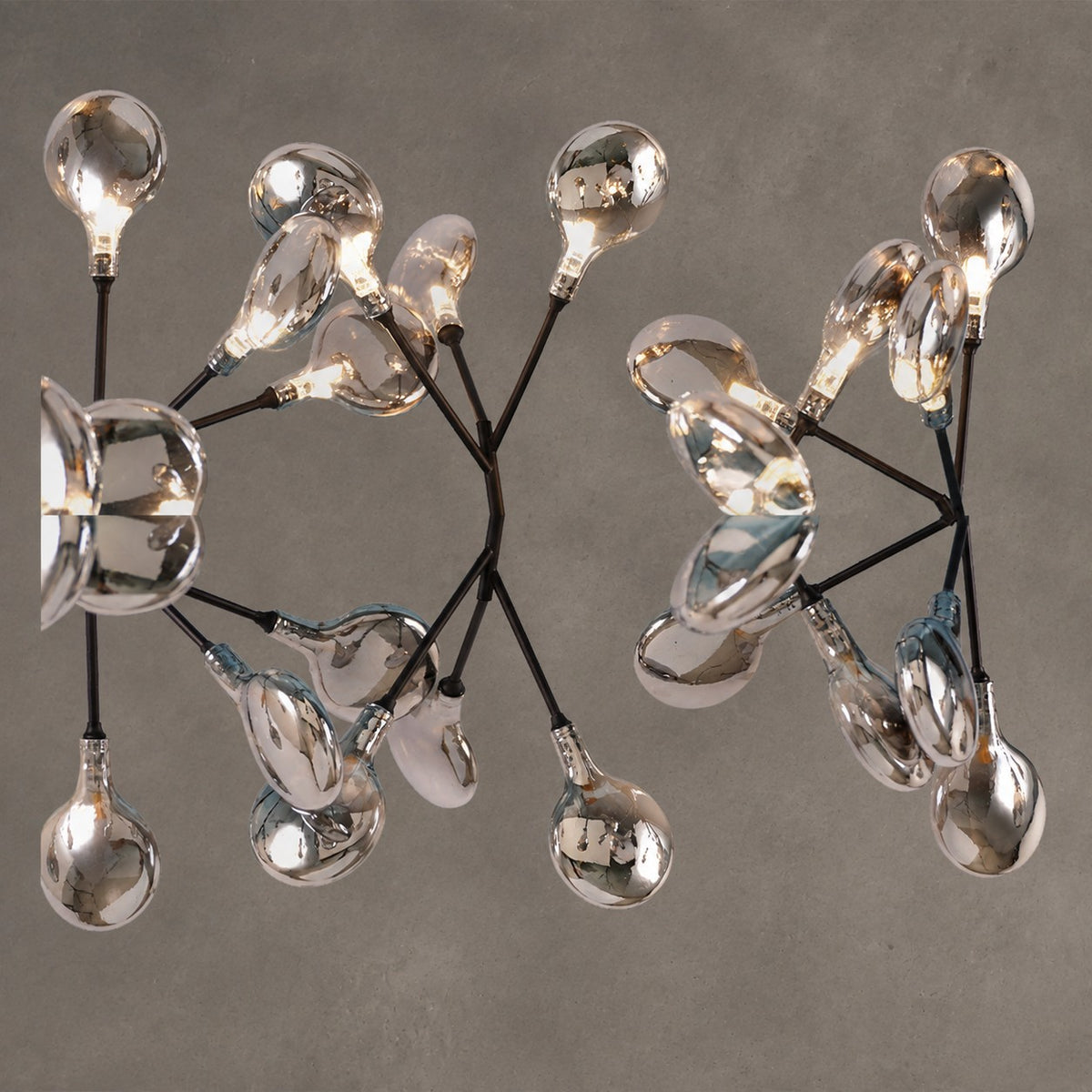 Hazel Smoke Acrylic Branch Chandelier