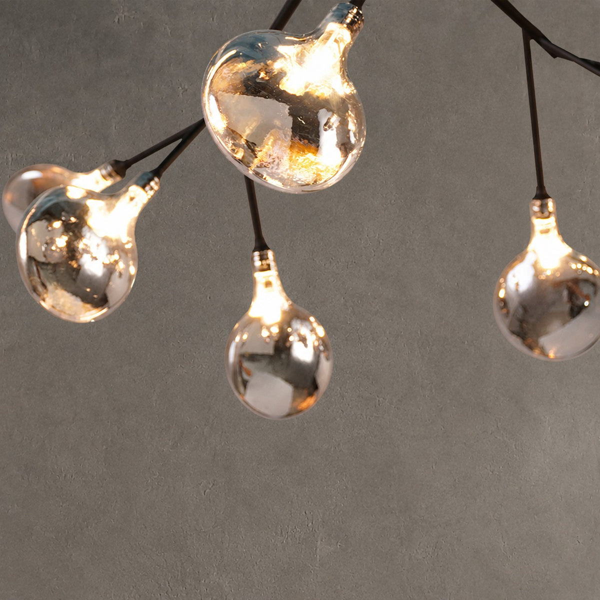 Hazel Smoke Acrylic Branch Chandelier