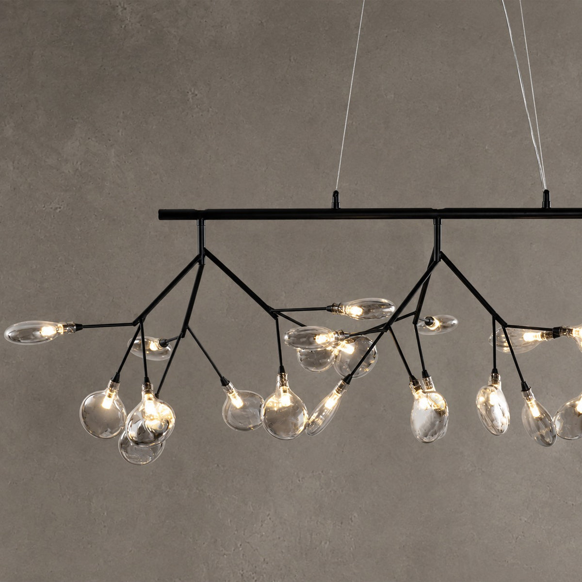 Hazel Smoke Acrylic Branch Chandelier
