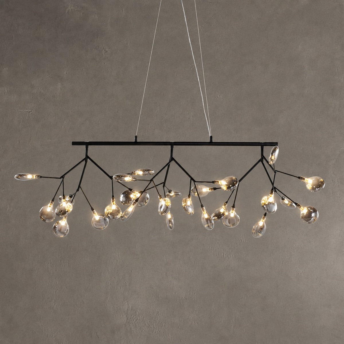 Hazel Smoke Acrylic Branch Chandelier