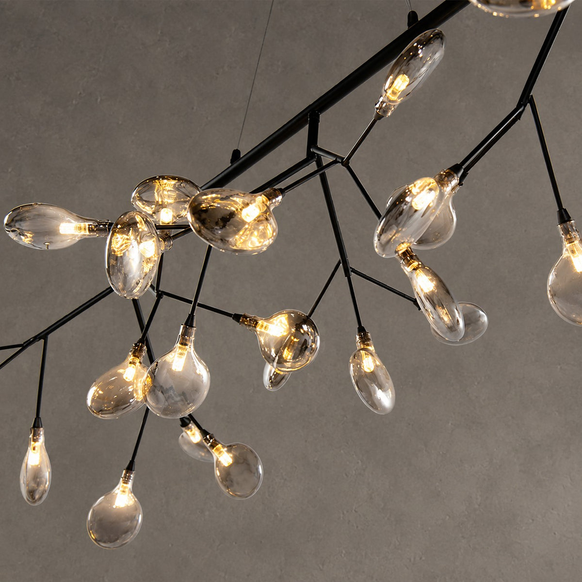 Hazel Smoke Acrylic Branch Chandelier
