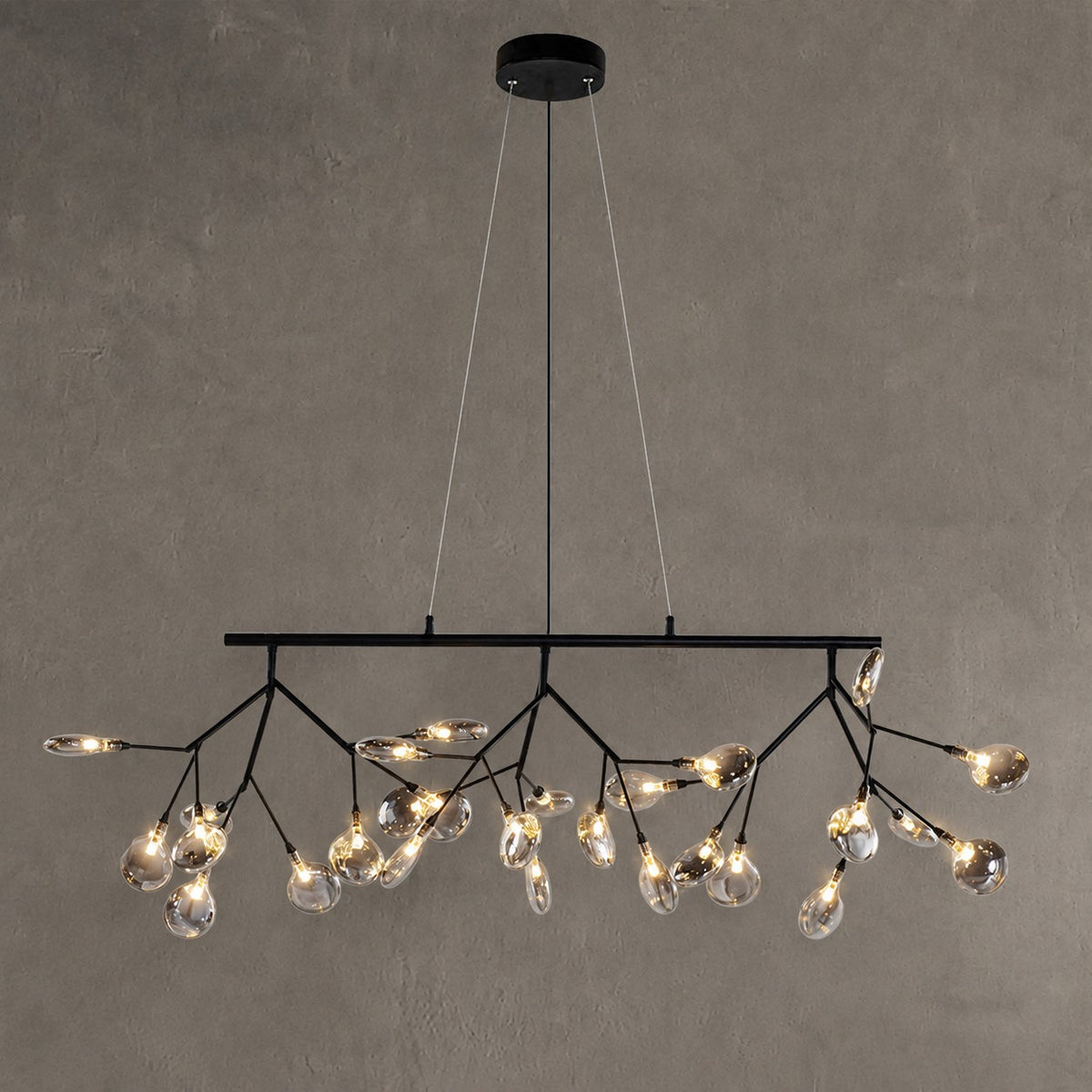 Hazel Smoke Acrylic Branch Chandelier