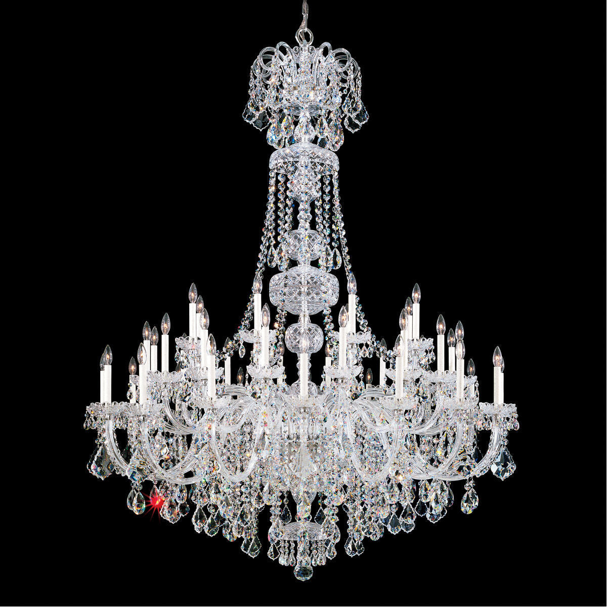 Heritage 45-light crystal chandelier 60"