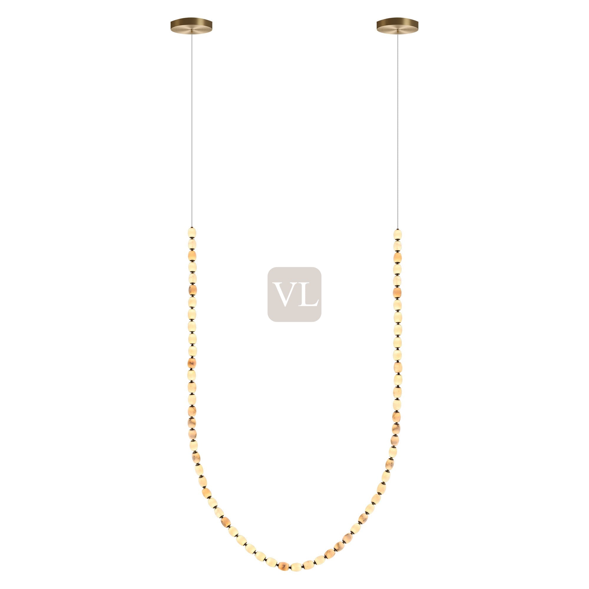 Alabaster Bead LED Pendant Light