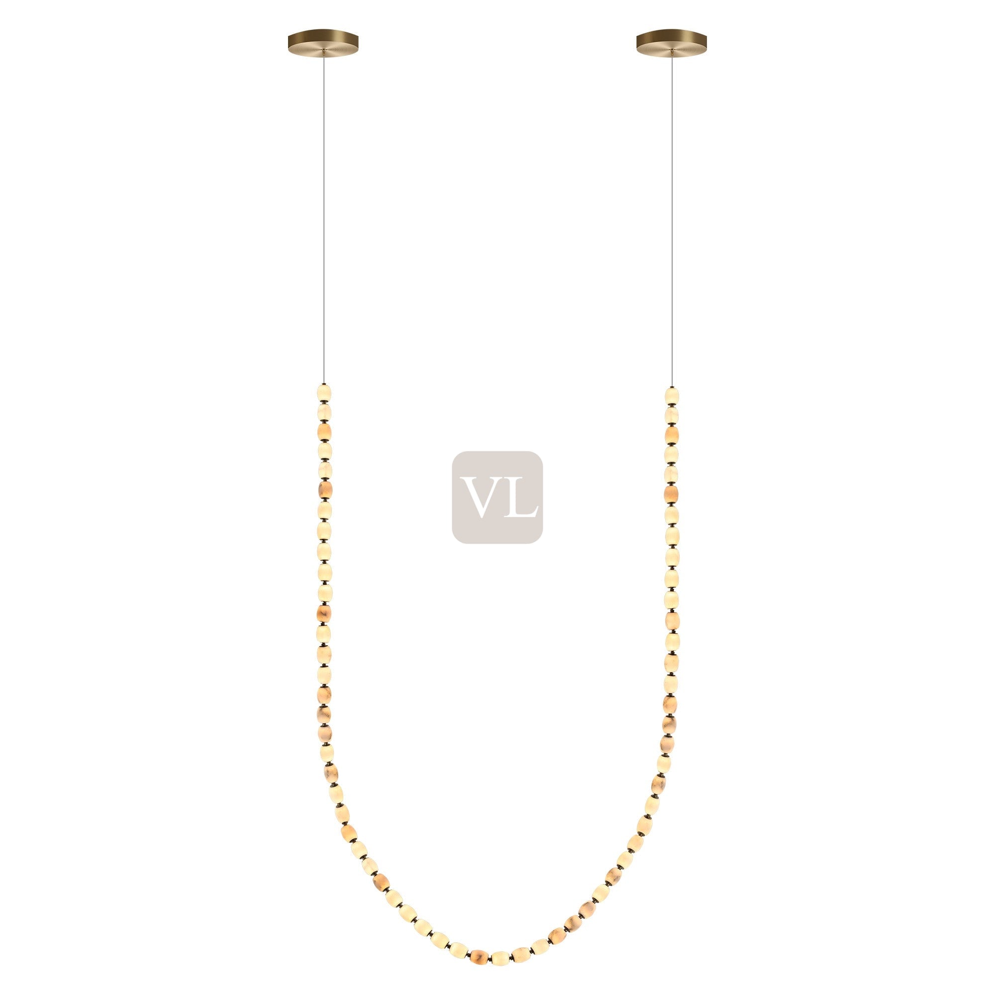 Alabaster Bead LED Pendant Light