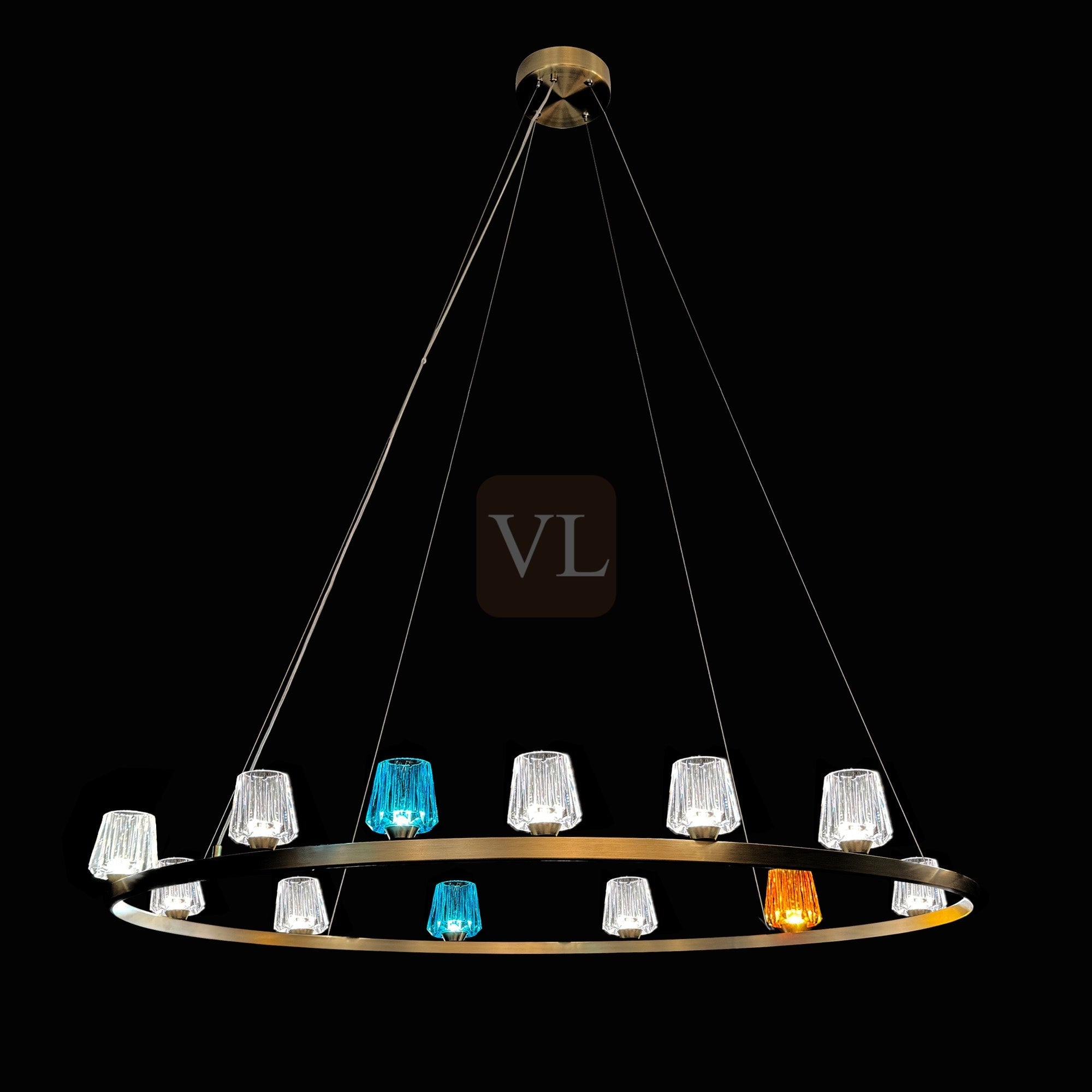 K9 Crystal Cup LED Pendant & Wall Light Collection