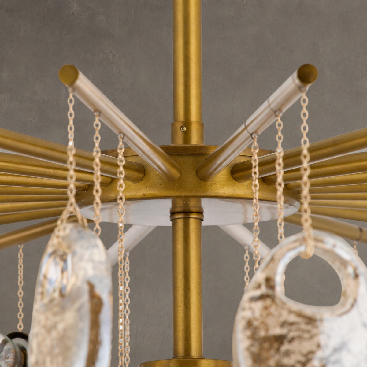 Jacqueline Seedy Glass Chandelier