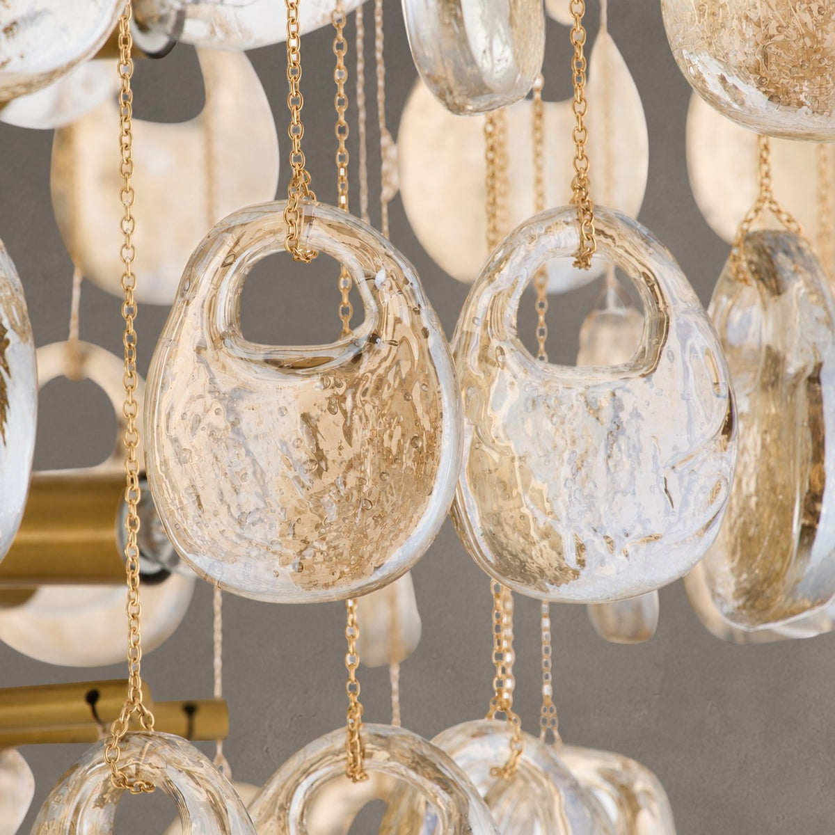 Jacqueline Seedy Glass Chandelier