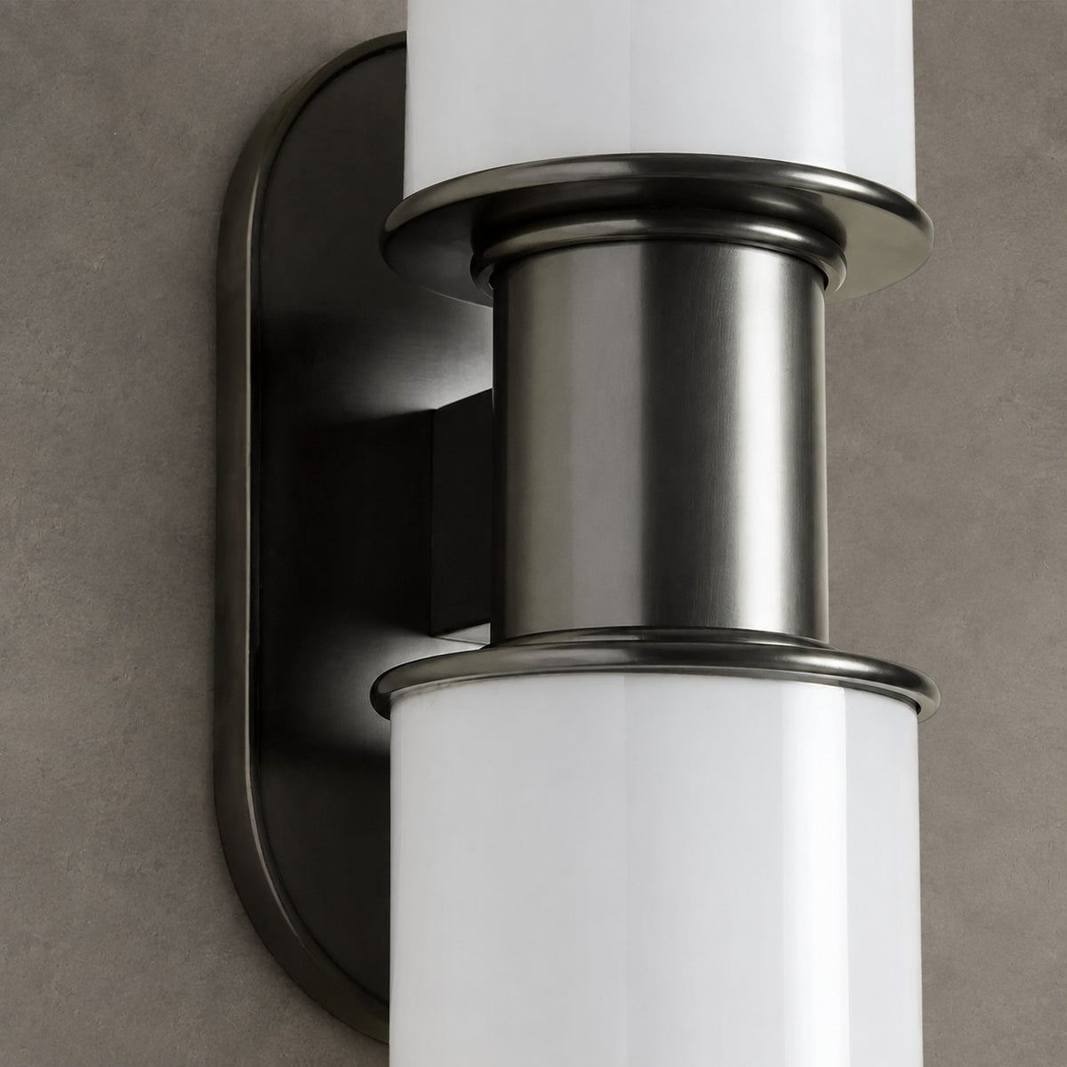 Kelvridge Modern Milk Glass 2-Light Wall Sconce