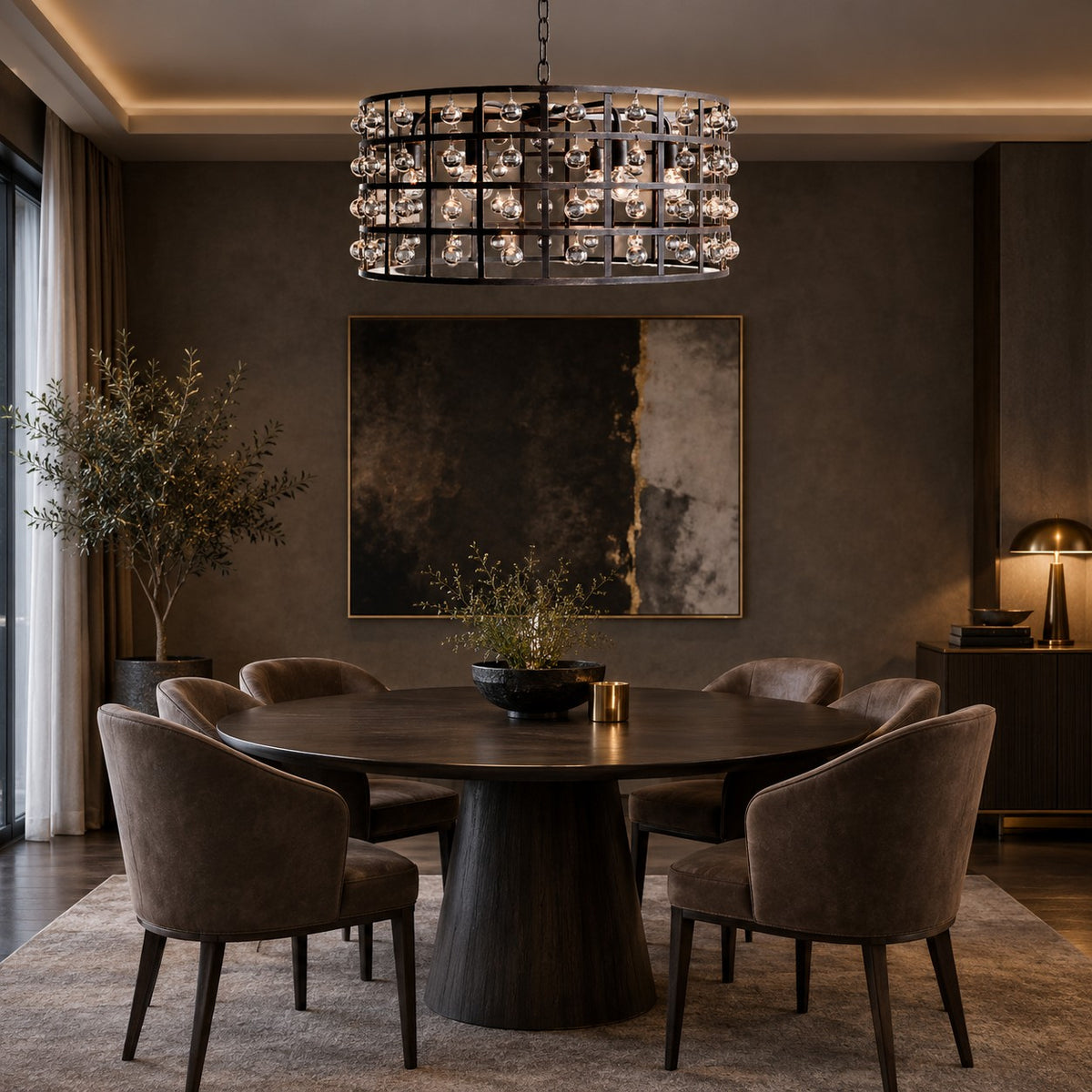 Ferrona Round Chandelier 6/8/12 Light