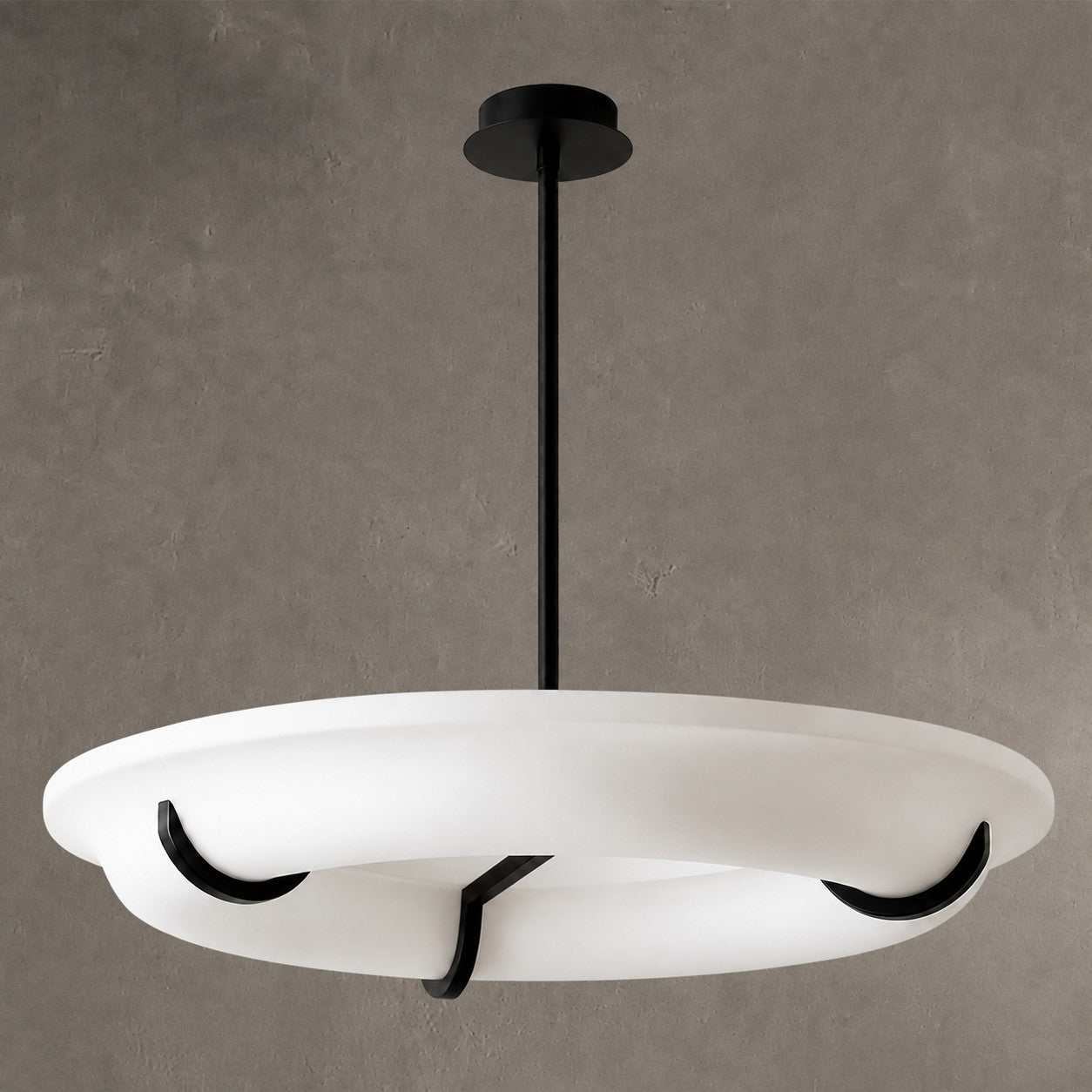 Chandelier Halo Drift Ring Plaster LED