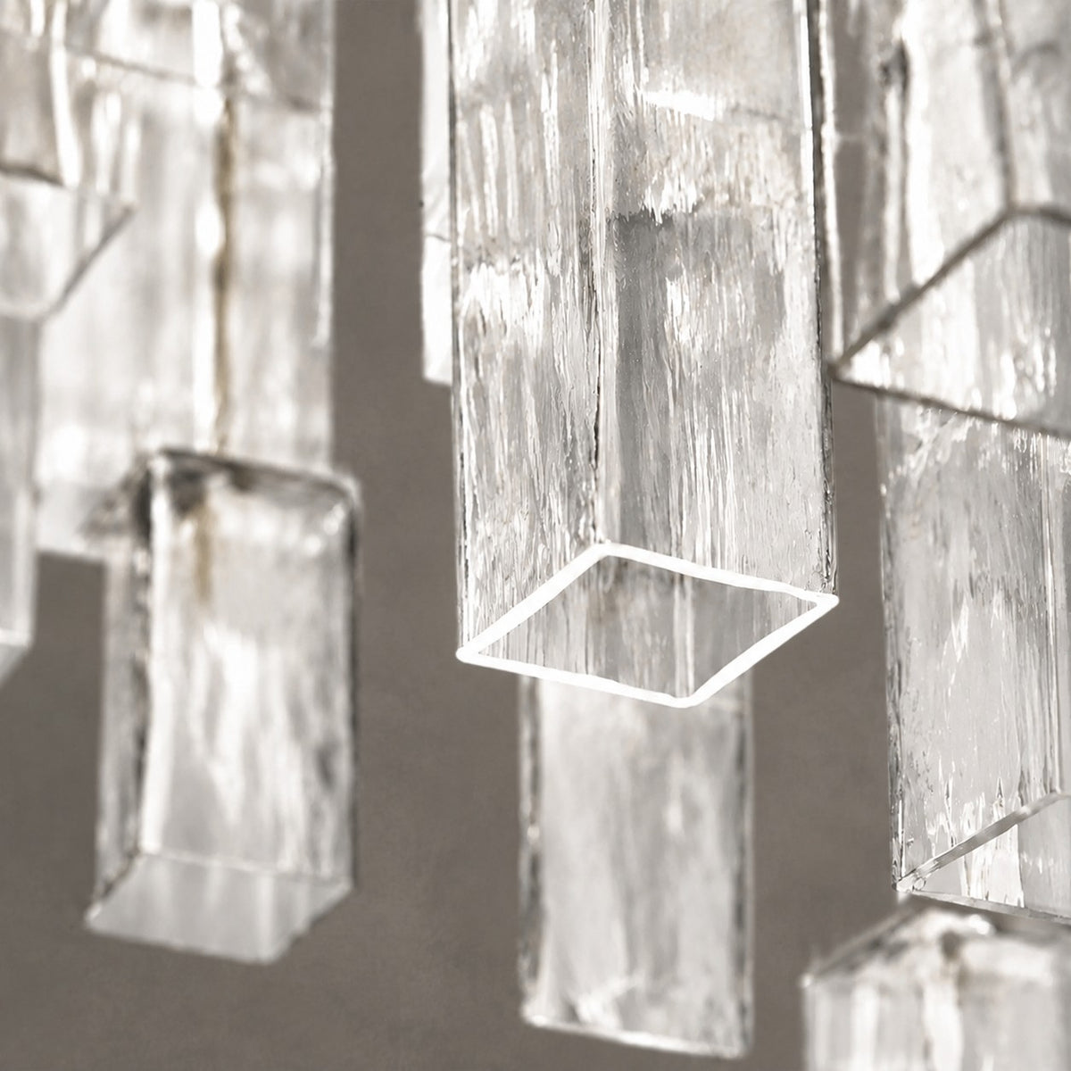 Chandelier Flush Mount Art Deco Glass