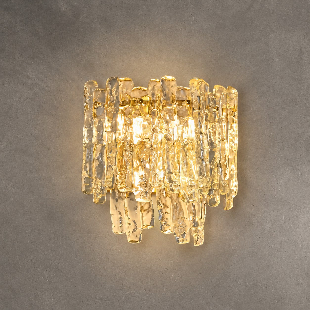Wall Sconce Murano-Style Textured Glass