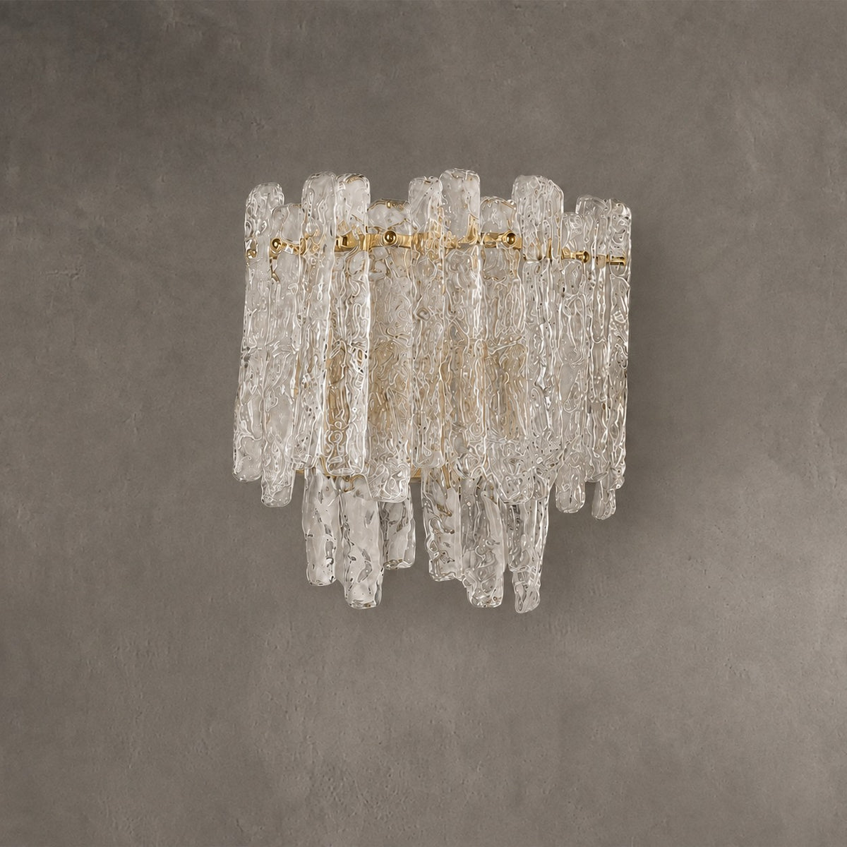 Wall Sconce Murano-Style Textured Glass