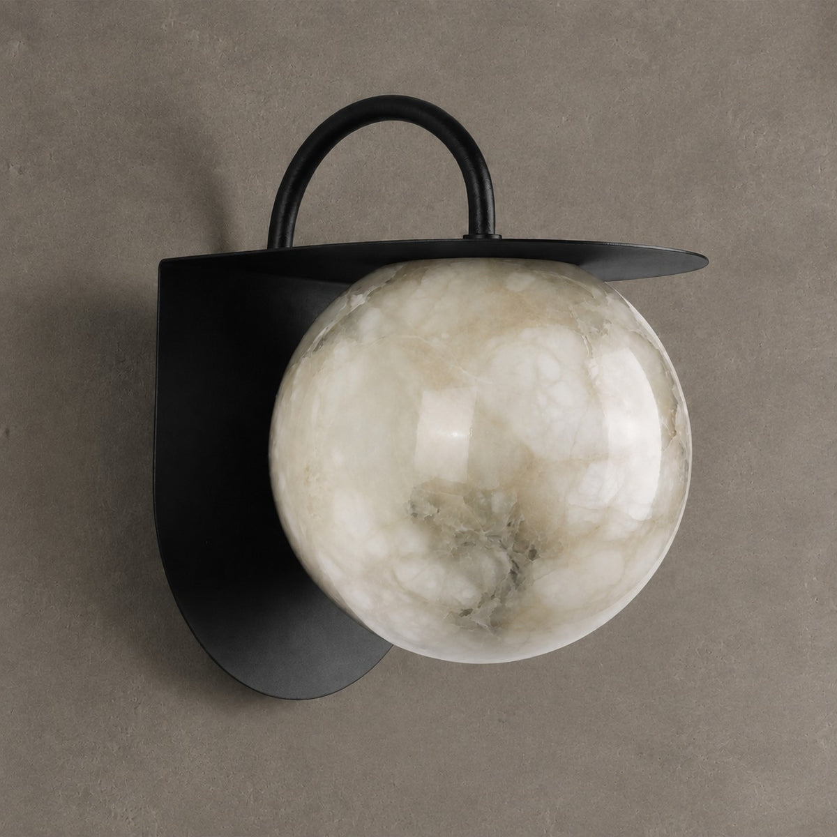 Novera Living Room Wall Sconce Spanish Alabaster Contemporary