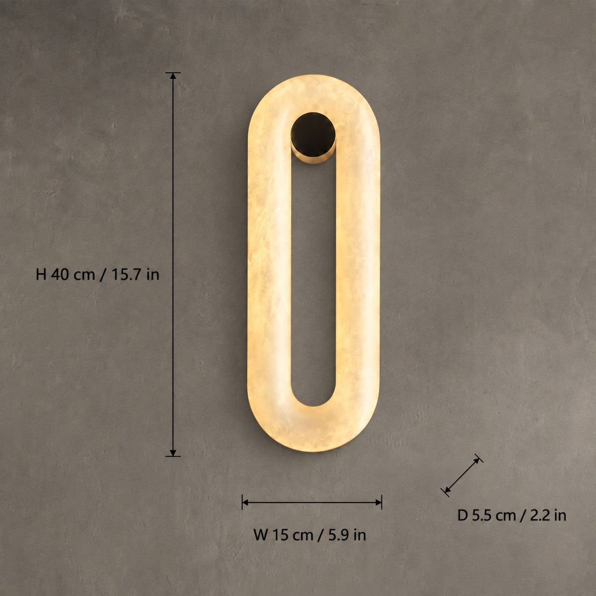 Valora Living Room Wall Sconce Spanish Alabaster Minimalist