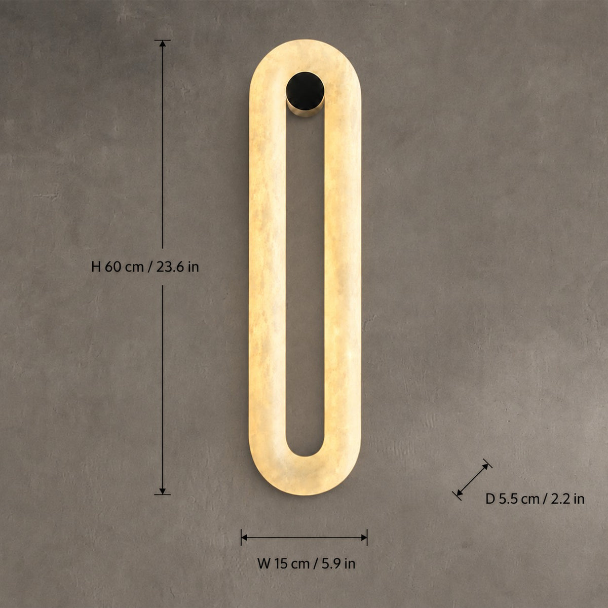 Valora Living Room Wall Sconce Spanish Alabaster Minimalist