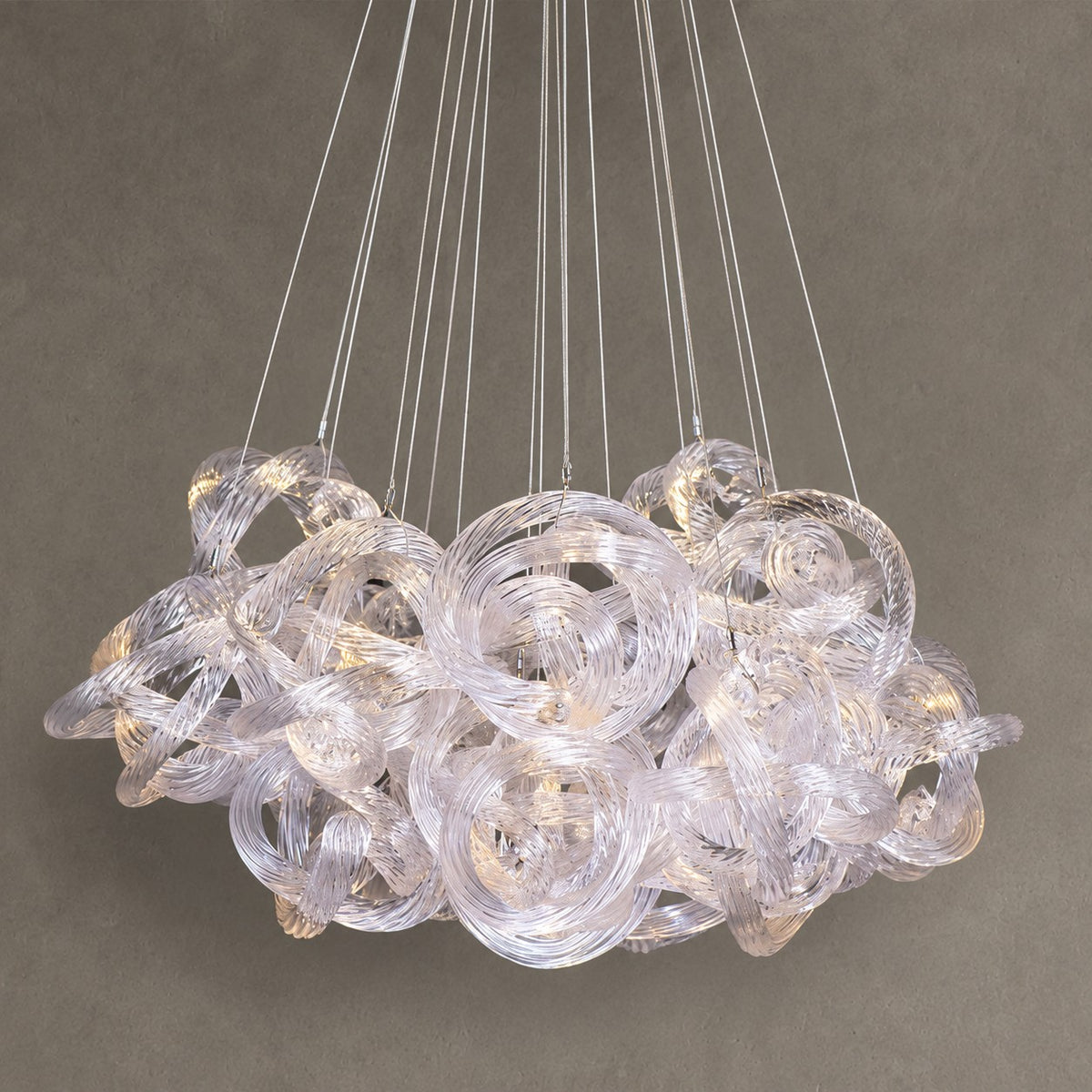 Loren Clear Rope Glass Chandelier