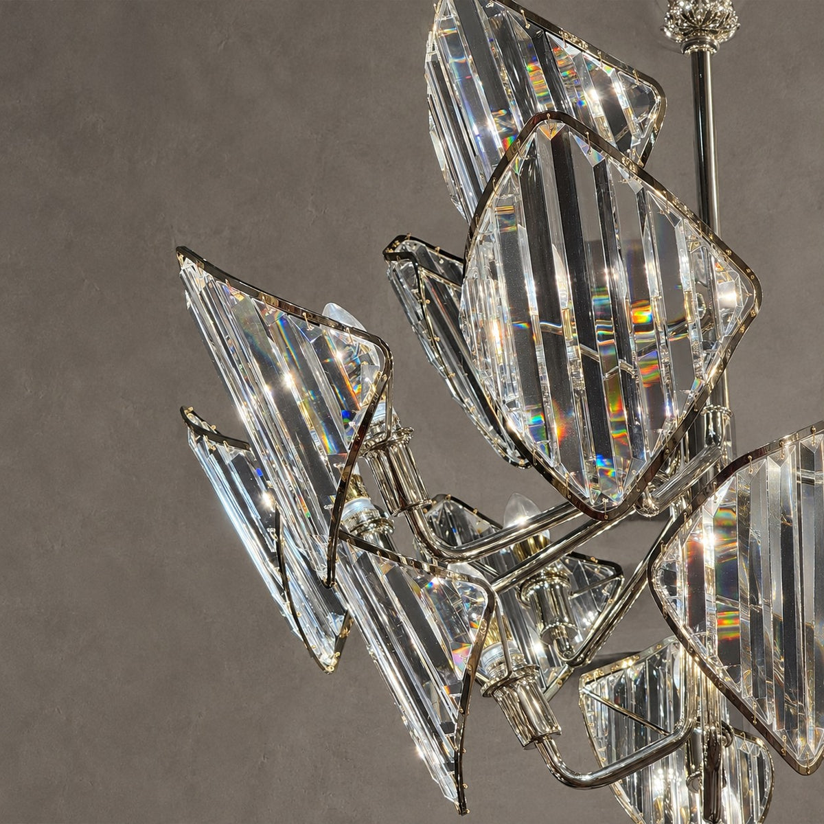 Luxury Multi-Layered Rhombic Crystal Chip Crystal Chandelier Series