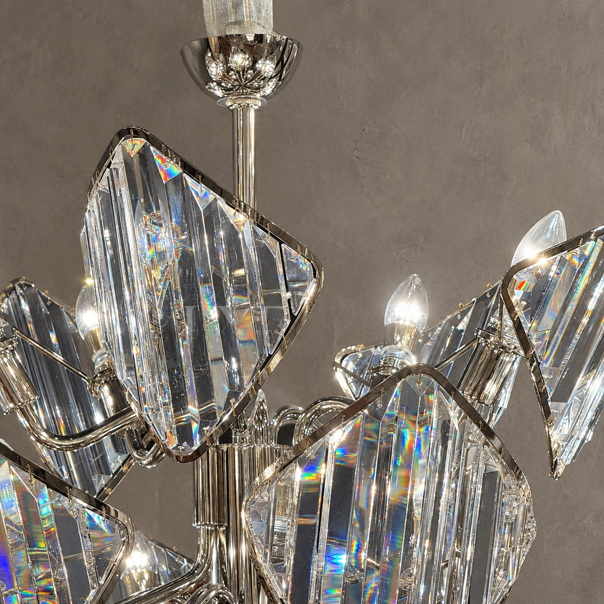 Luxury Multi-Layered Rhombic Crystal Chip Crystal Chandelier Series