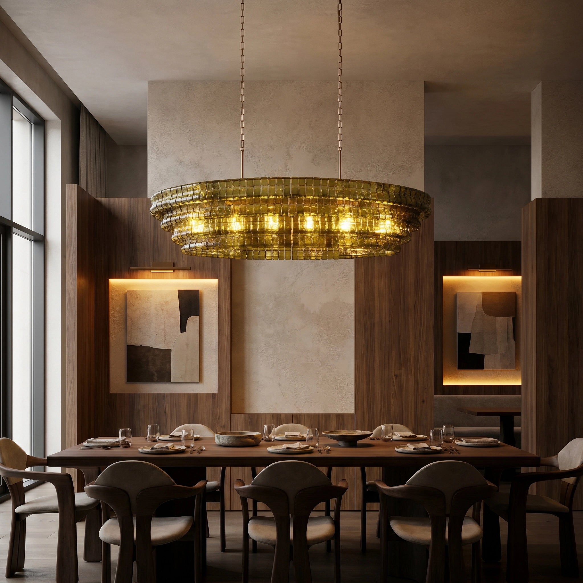Ghiaccio Oval Chandelier