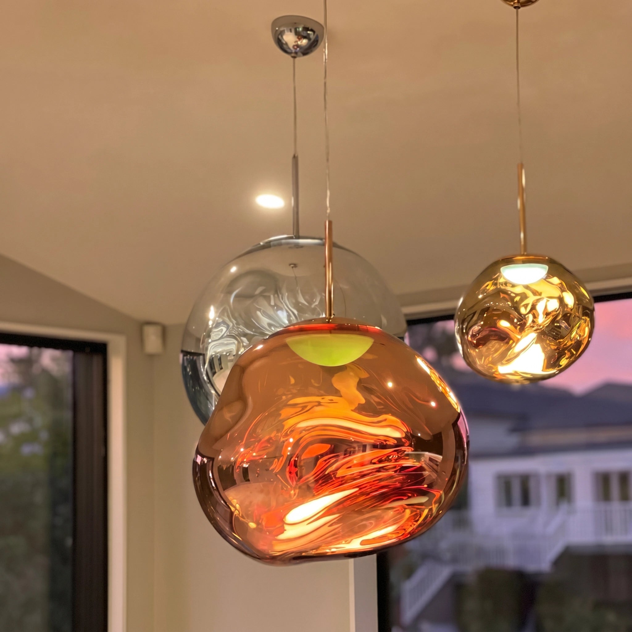 Modern Rock Glass Special Shape Pendant Lighting