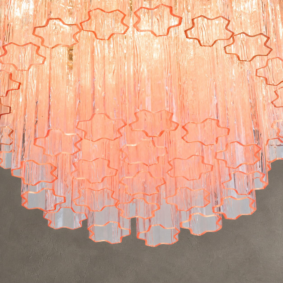 reviso Murano Fluted Glass Chandelier 28″