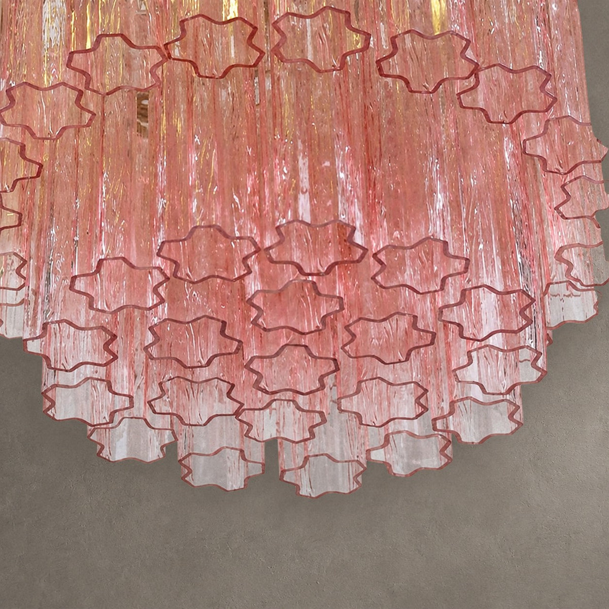 reviso Murano Fluted Glass Chandelier 28″