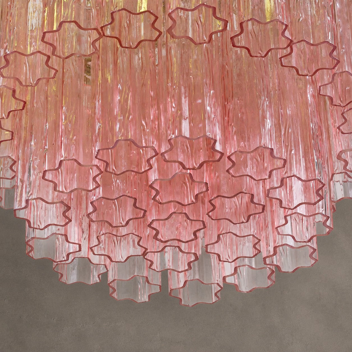 reviso Murano Fluted Glass Chandelier 28″