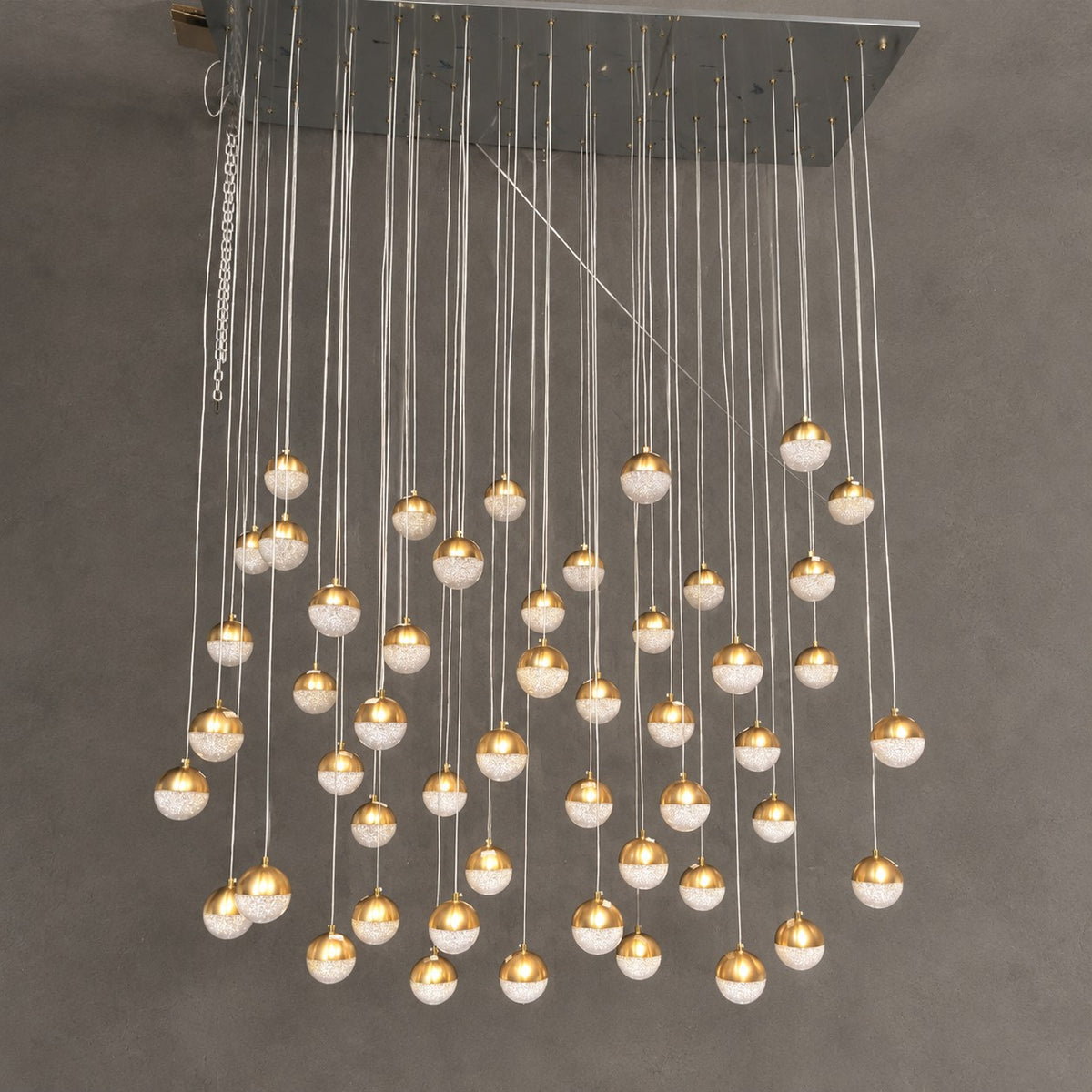 Minimalist Floating Acrylic Ball Chandelier
