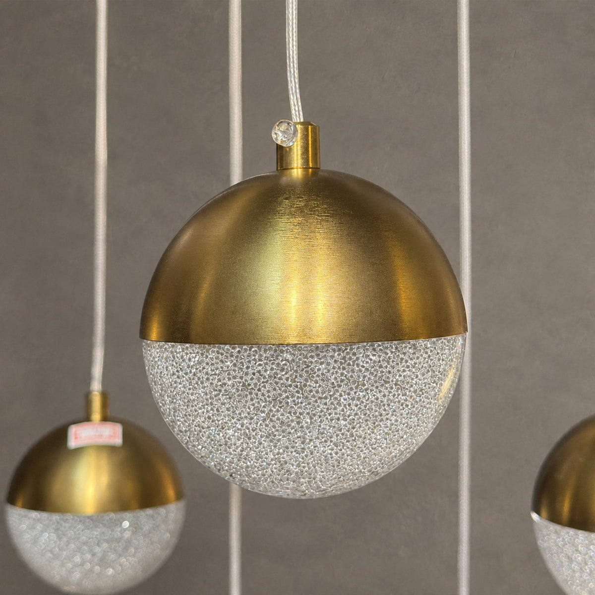 Minimalist Floating Acrylic Ball Chandelier