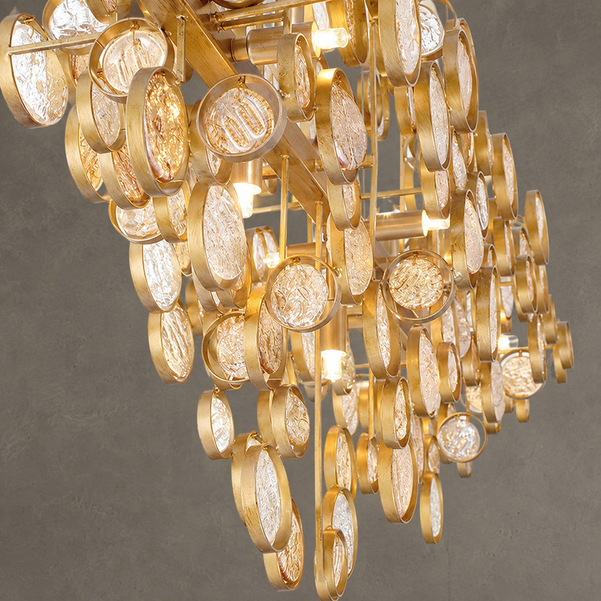 Mirella Trento Clustered Glass Linear Chandelier
