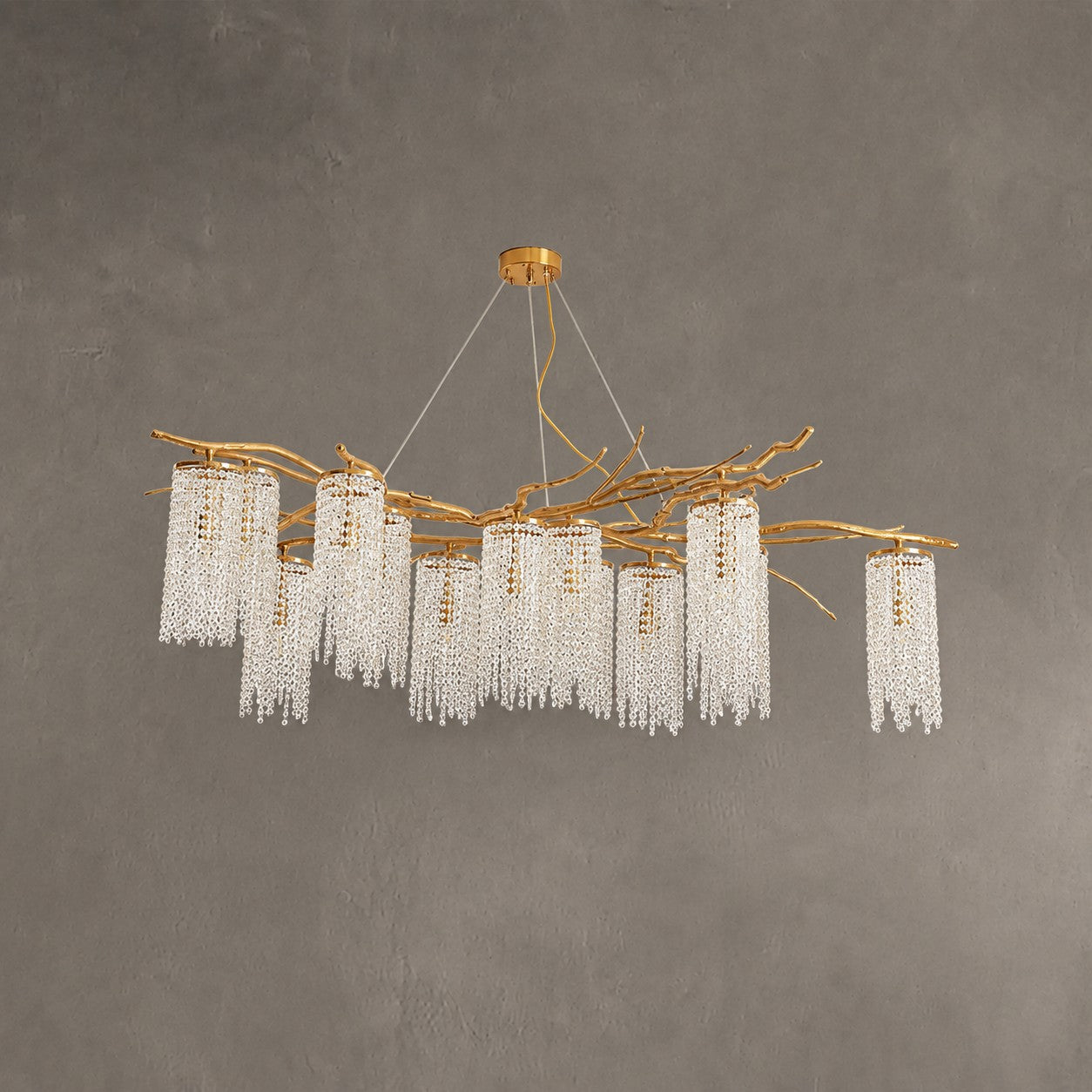 Modern Art Glass Crystal Chandelier