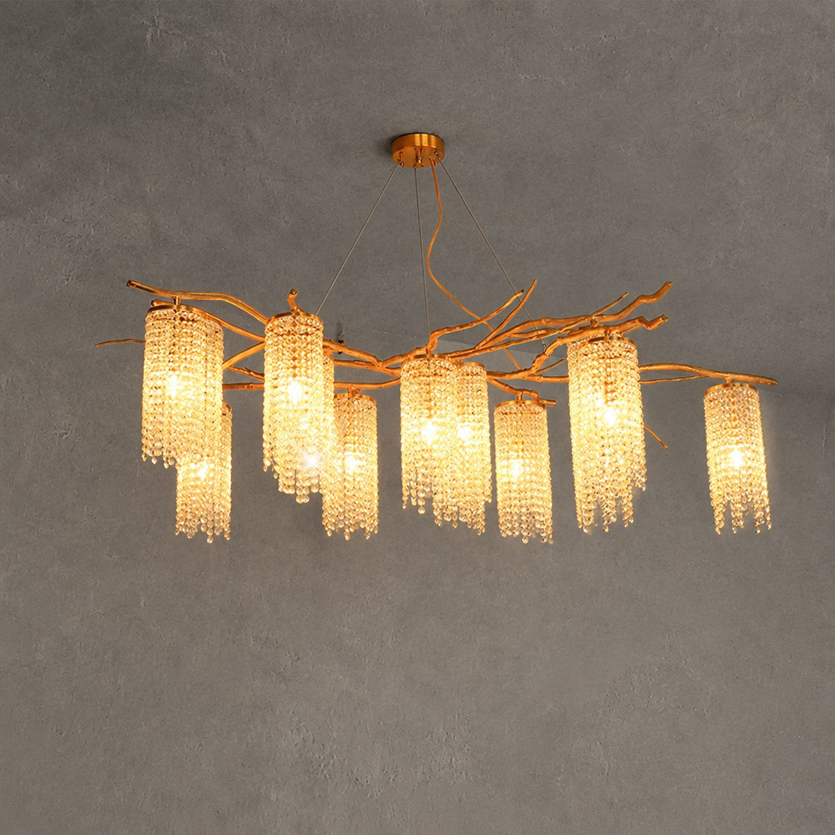 Modern Art Glass Crystal Chandelier