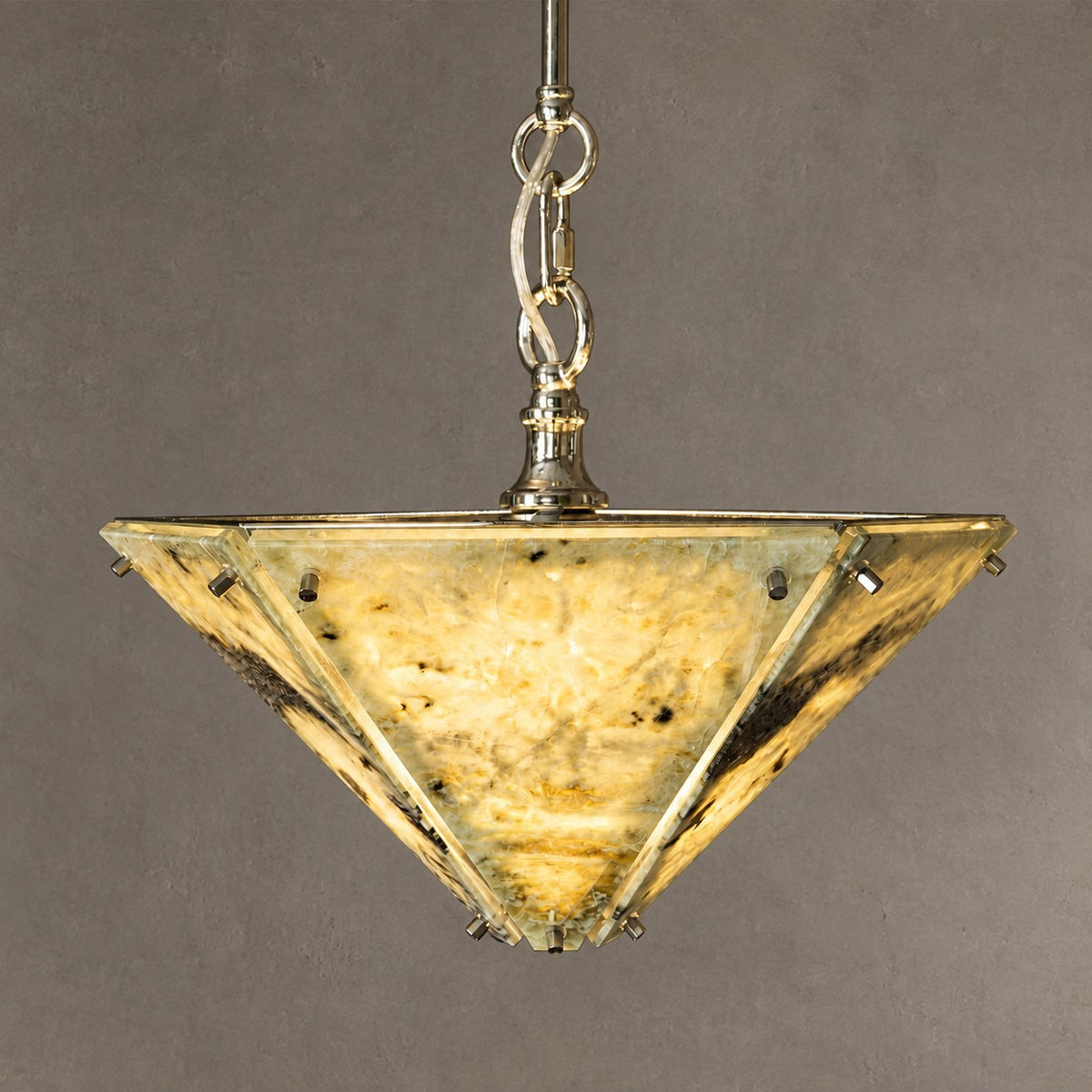 Modern Faceted Luxury stone Chandelier
