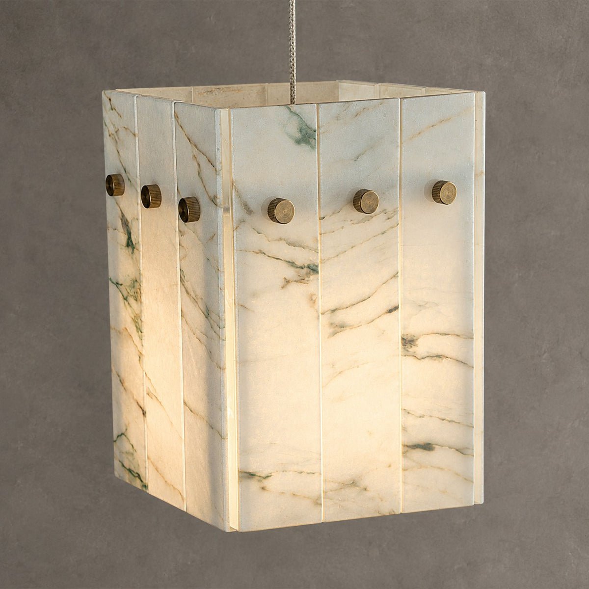 Modern Faceted Luxury stone Pendant Light
